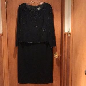 R&M Richards Women’s long dress size 10P black